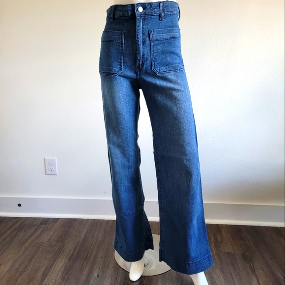 H&M Denim - High Waist Wide-leg Jeans
